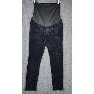 Loft Maternity Pants Women 6 Black Corduroy Skinny Over Belly Stretch Comfort